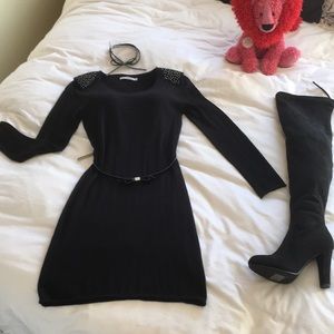 My Tribe black knit dress